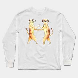 Dancing meerkats Long Sleeve T-Shirt